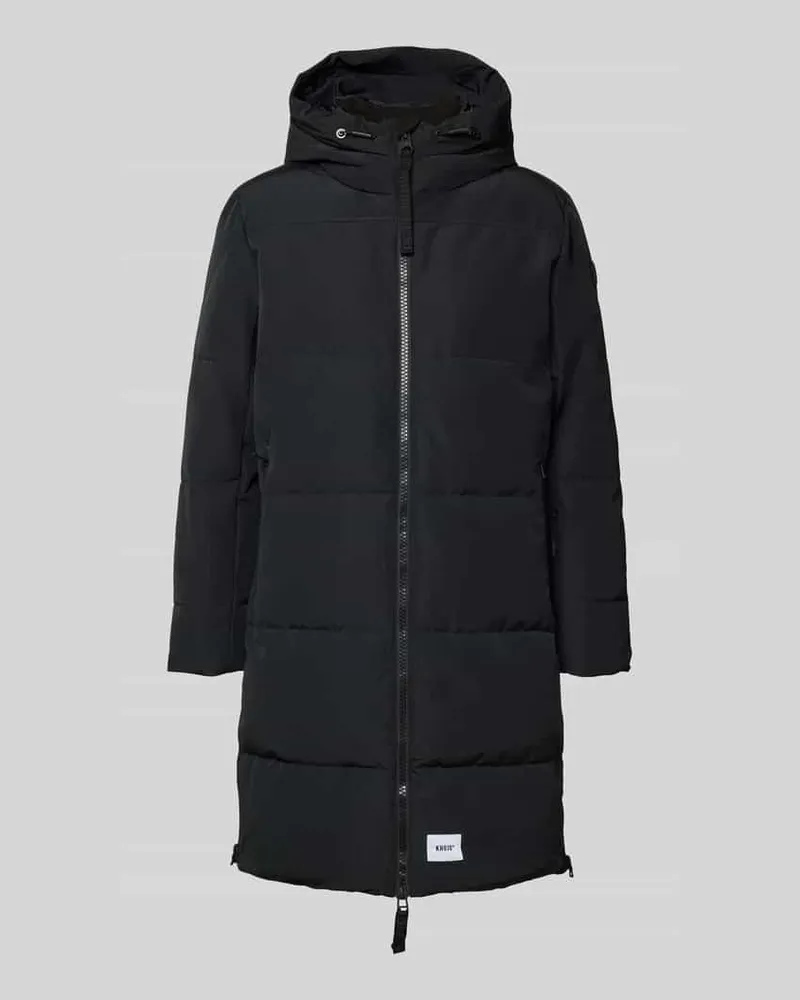 khujo Steppjacke mit Kapuze und Zweiwege-Reißverschluss Modell 'LEAR Black