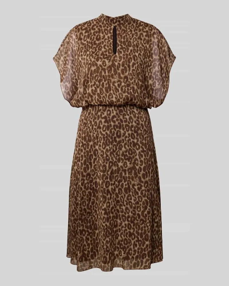 JOOP! Midikleid mit Stehkragen Modell 'Dalisha Camel