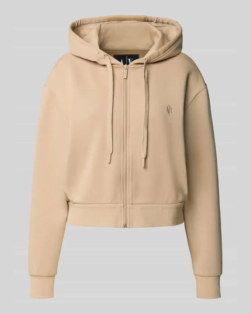 Armani Exchange Sweatjacke mit Kapuze Camel