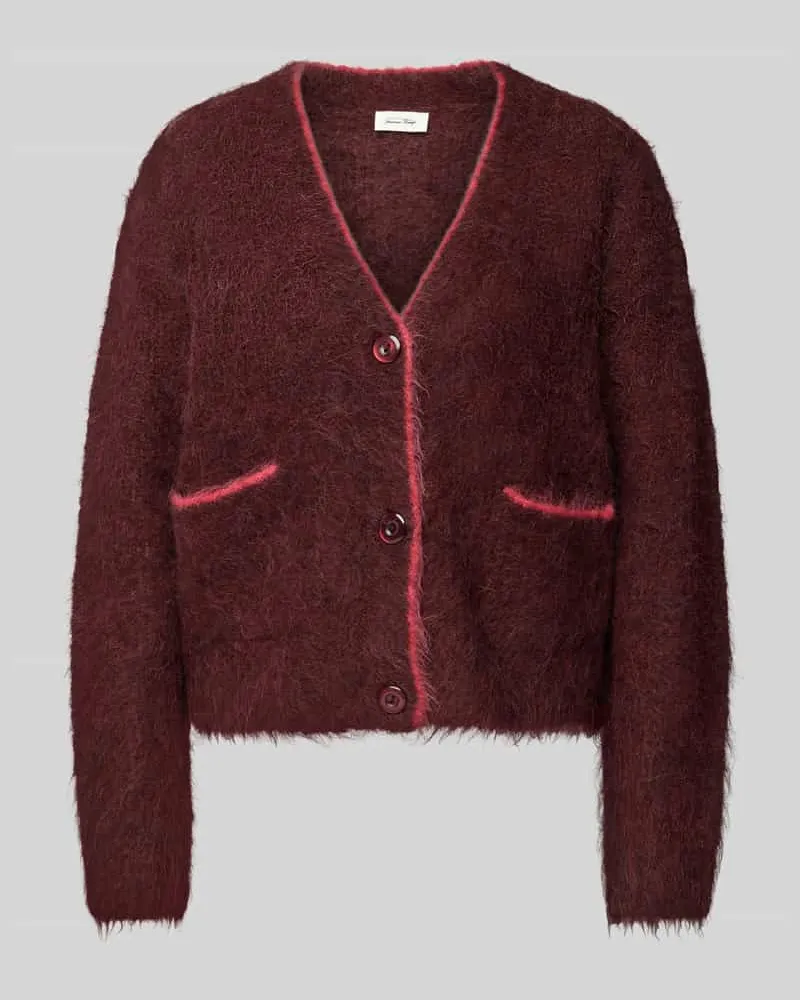 American Vintage Strickjacke mit Knopfleiste Modell 'BYMI Bordeaux