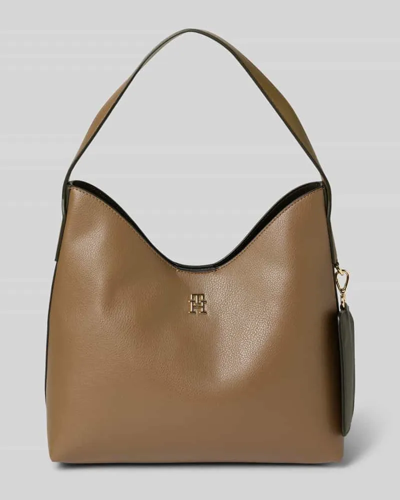 Tommy Hilfiger Henkeltasche mit abnehmbarem Münzfach Beige