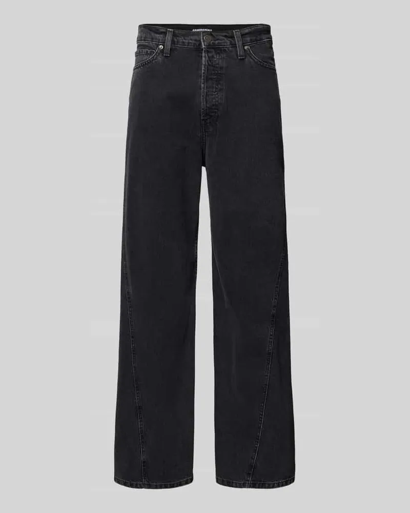 Armedangels Baggy Jeans aus reiner Baumwolle Modell 'JAAMEO Black