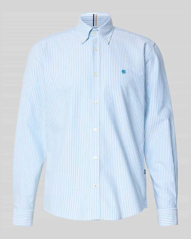 HUGO BOSS Regular Fit Freizeithemd aus reiner Baumwolle Modell 'LIAM Aqua