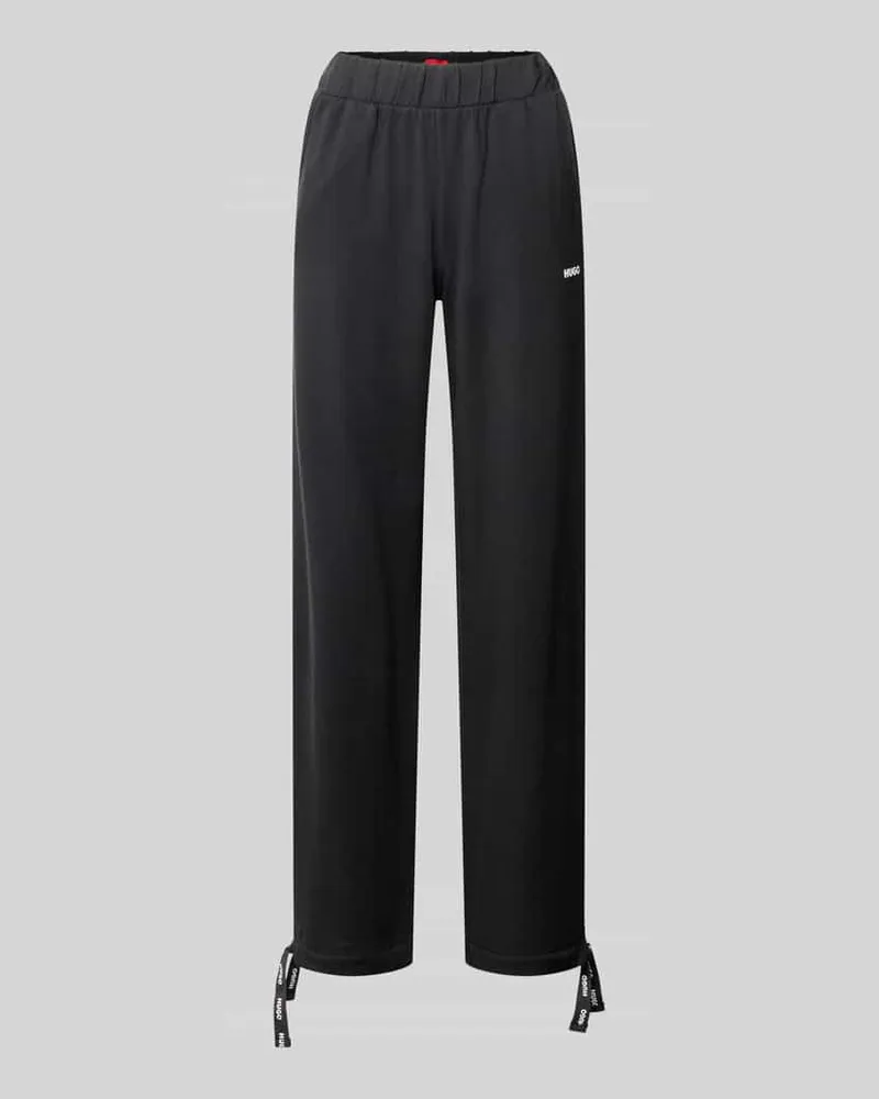 HUGO BOSS Regular Fit Sweatpants aus Modal-Mix Modell 'CASUAL Black