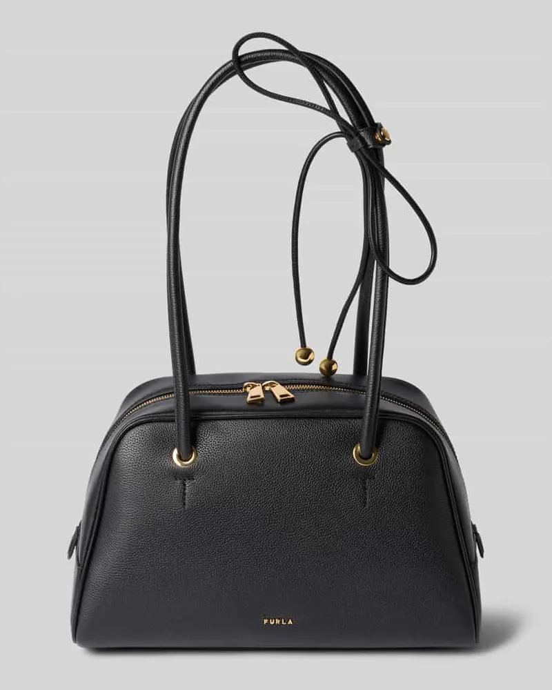 Furla Shoulder Bag aus echtem Leder Modell 'POPPY Black