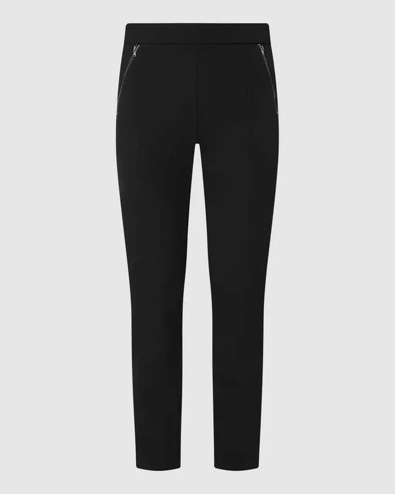 Atelier GARDEUR Slim Fit Schlupfhose mit Stretch-Anteil Modell 'Zene Black