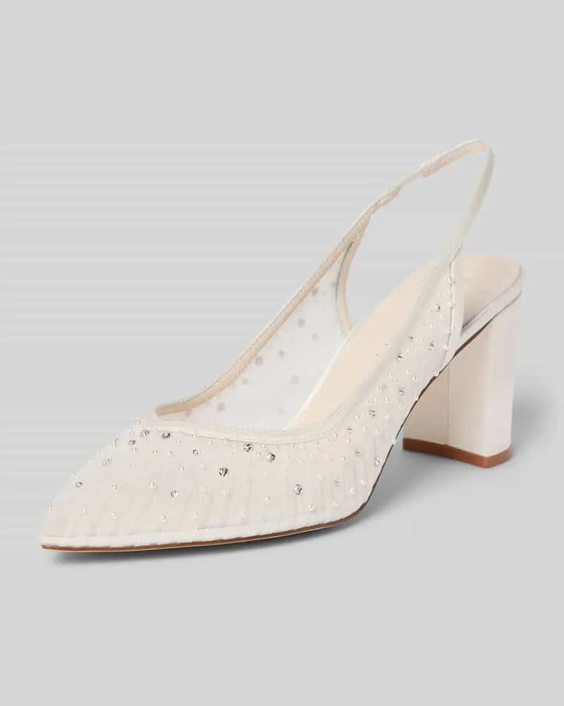 Rainbow Club Pumps in semitransparentem Design Modell 'Lucia Offwhite