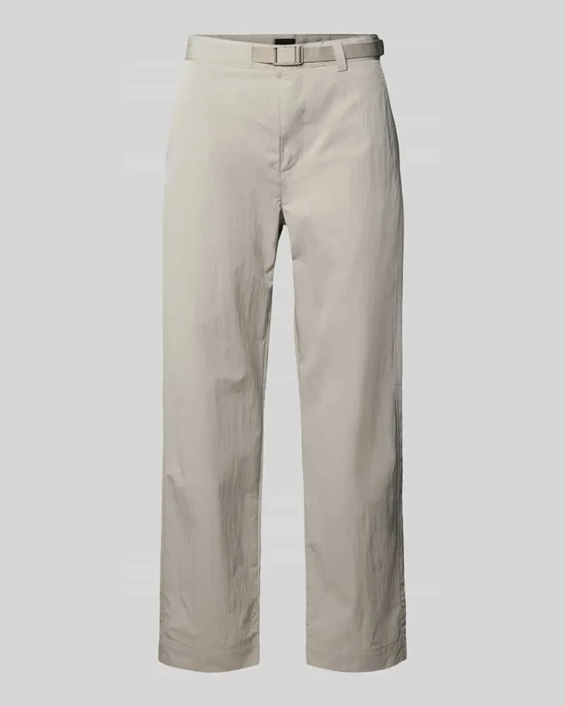HUGO BOSS Straight Fit Chino mit integriertem Gürtel Modell 'STRAIGHT-7 Beige