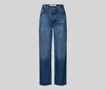 Straight Fit Jeans mit asymmetrischem Verschluss Modell 'C7