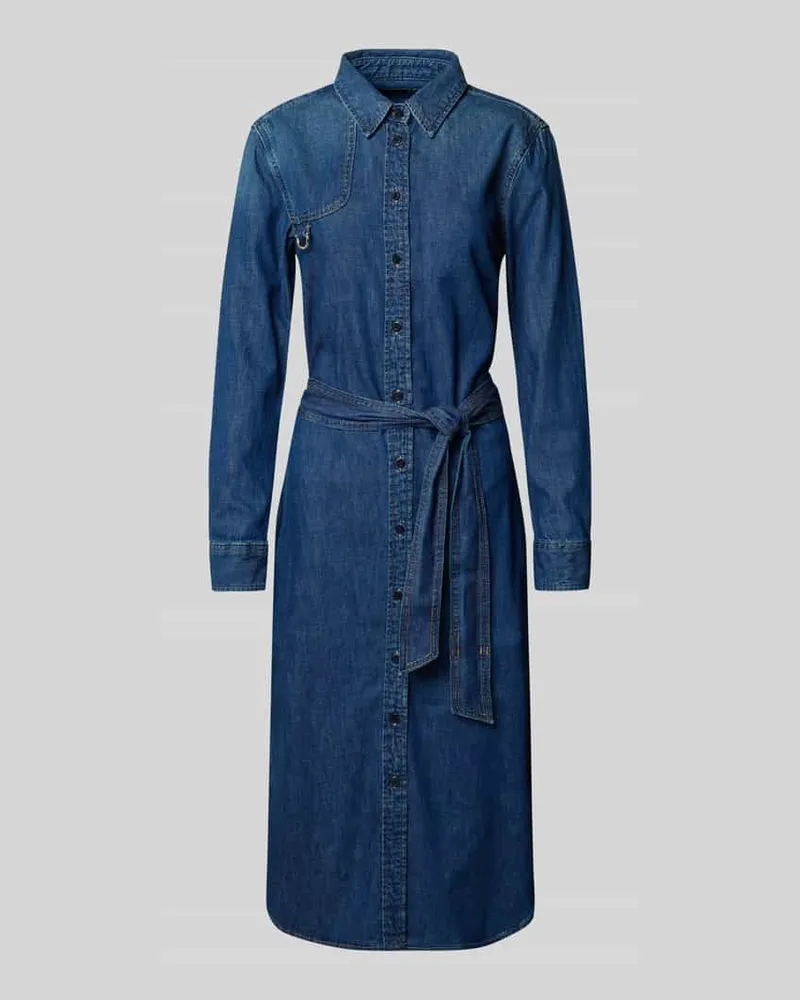 Ralph Lauren Hemdblusenkleid in Jeans-Optik Modell 'LANAINE Jeansblau
