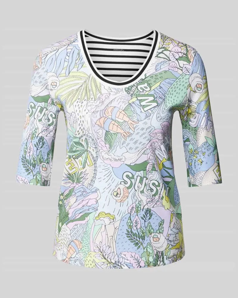 Marc Cain T-Shirt mit 1/2-Ärmel Flieder