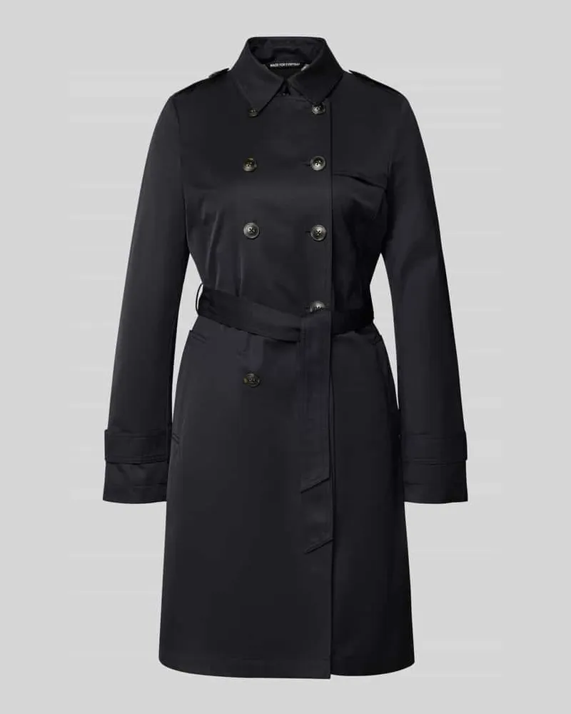 Fuchs Schmitt Regular Fit Mantel mit Umlegekragen Marine