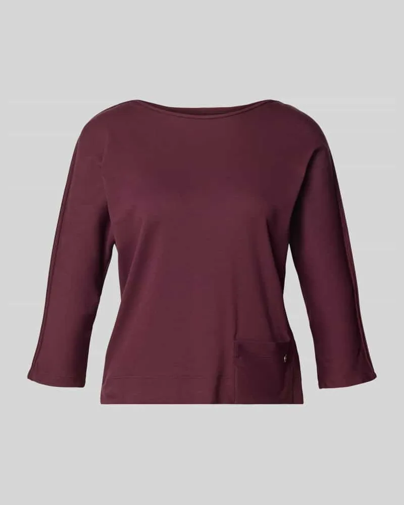 Marc Cain T-Shirt mit 3/4-Arm Bordeaux