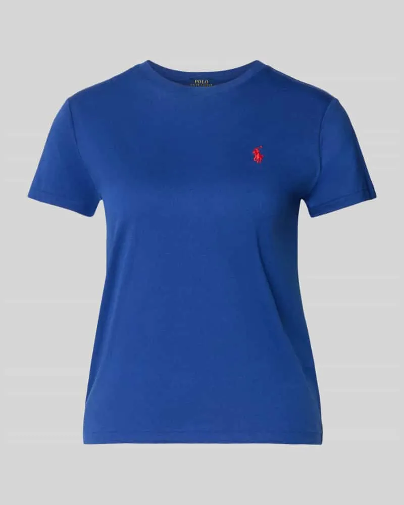 Ralph Lauren T-Shirt mit Label-Stitching Dunkelblau