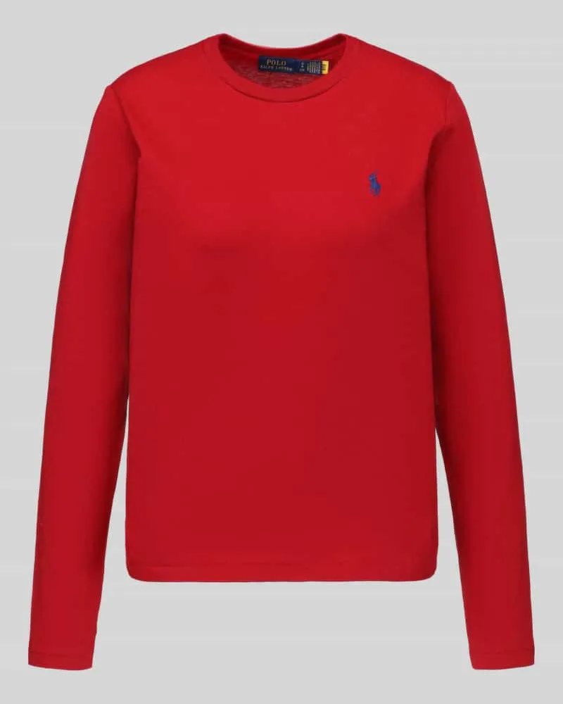 Ralph Lauren Longsleeve mit Logo-Stitching Rot