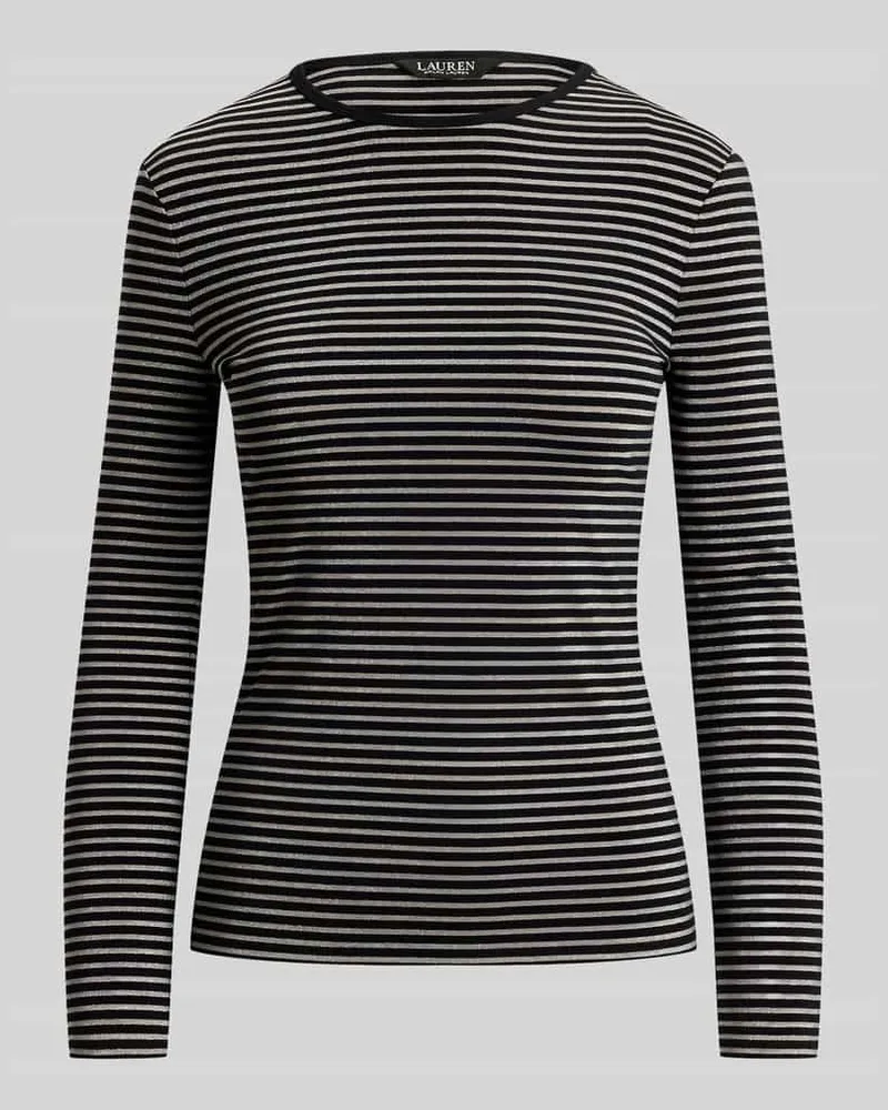 Ralph Lauren Regular Fit Langarmshirt aus Baumwollmix Black