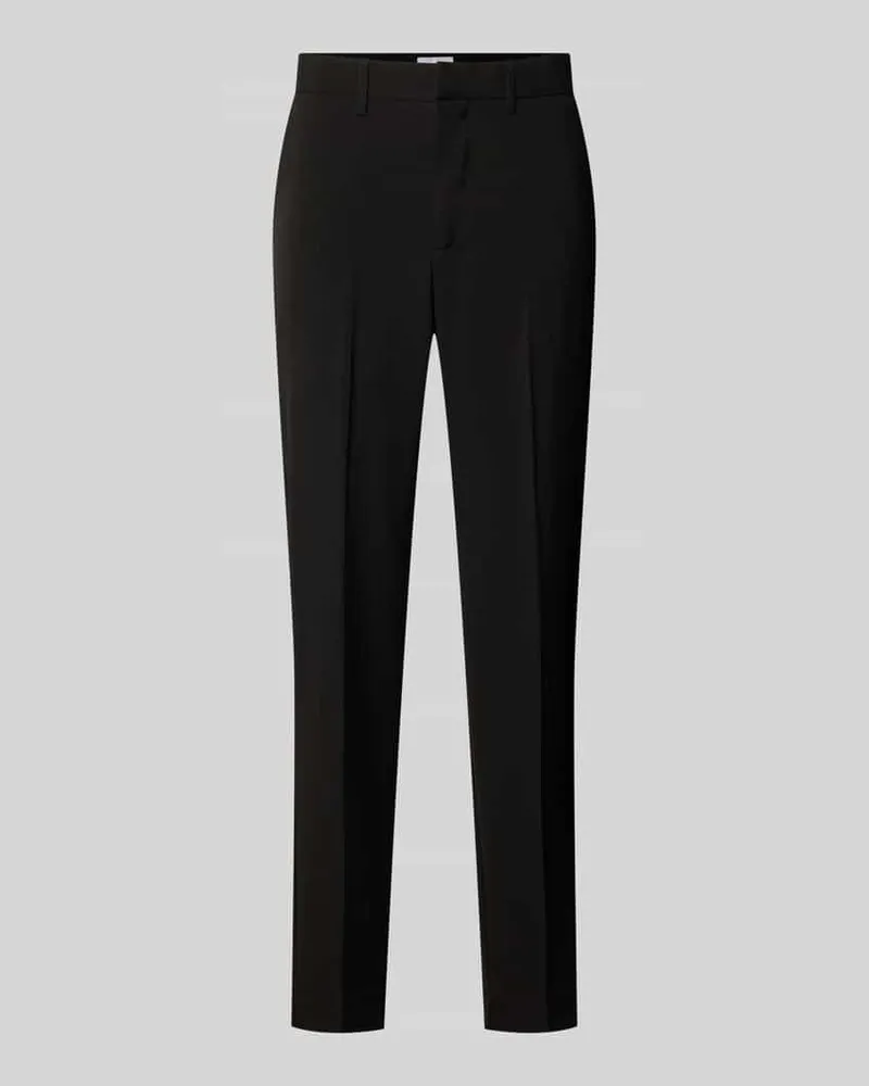 Lindbergh Relaxed Fit Hose mit Bügelfalten Black