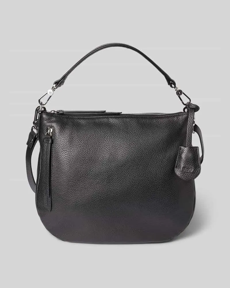 Abro Handtasche aus Leder mit Reißverschluss Black