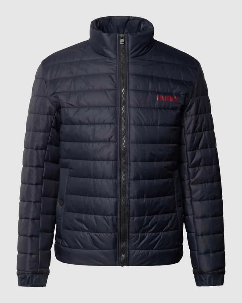 HUGO BOSS Steppjacke mit Stehkragen Marine
