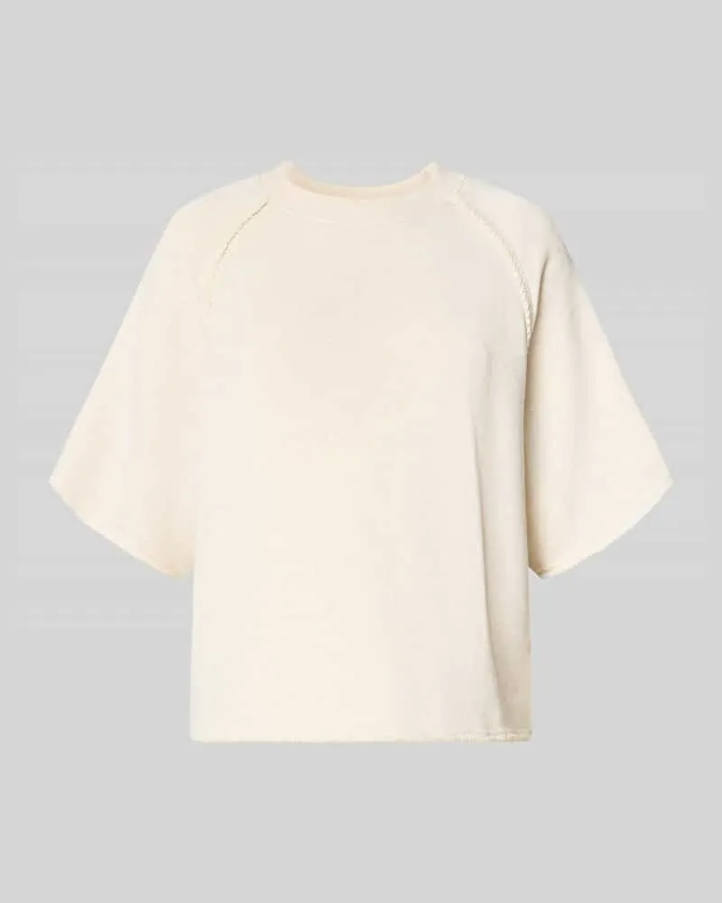 HUGO BOSS Regular Fit Sweatshirt aus Baumwoll-Mix Modell 'C_ELEA Hellgelb