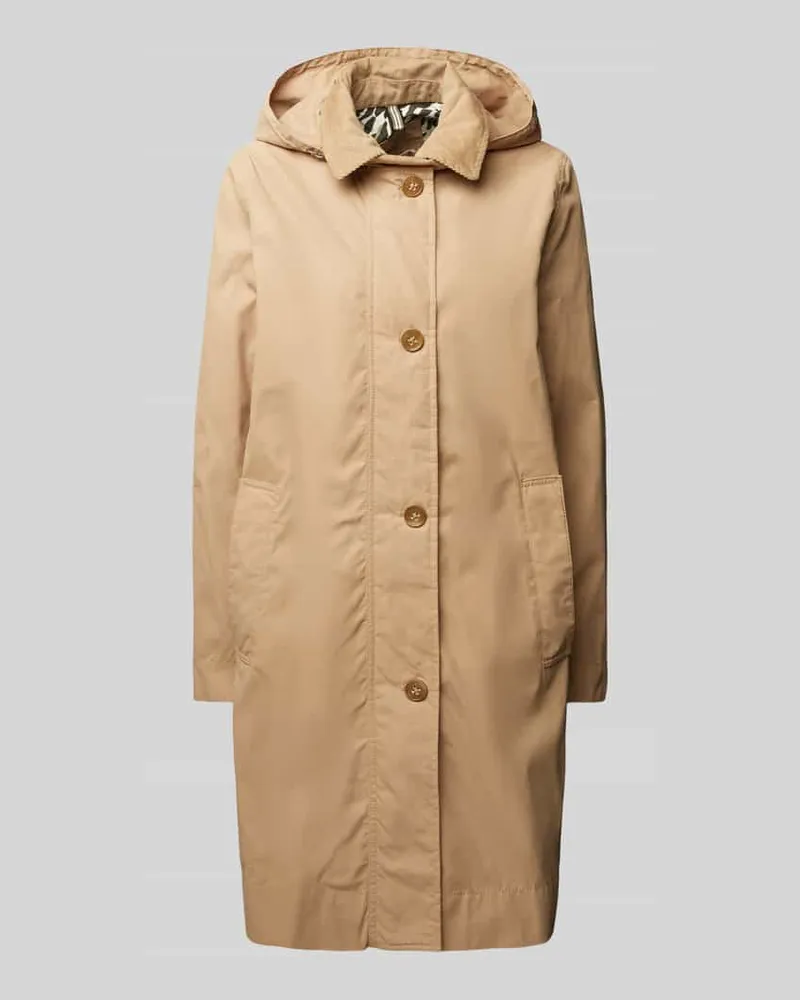 Camel Active Mantel mit Leistentaschen Beige