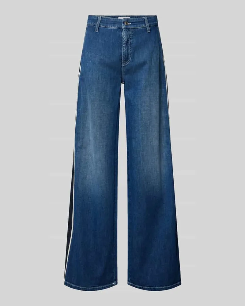Cambio Baggy Fit Jeans mit seitlichen Eingrifftaschen Modell 'OCEAN Jeansblau