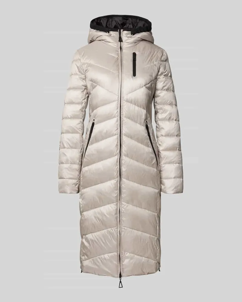 Gil Bret Steppmantel mit Zweiwege-Reißverschluss Ecru