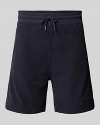 HUGO BOSS Shorts aus Frottee mit elastischem Bund Dunkelblau