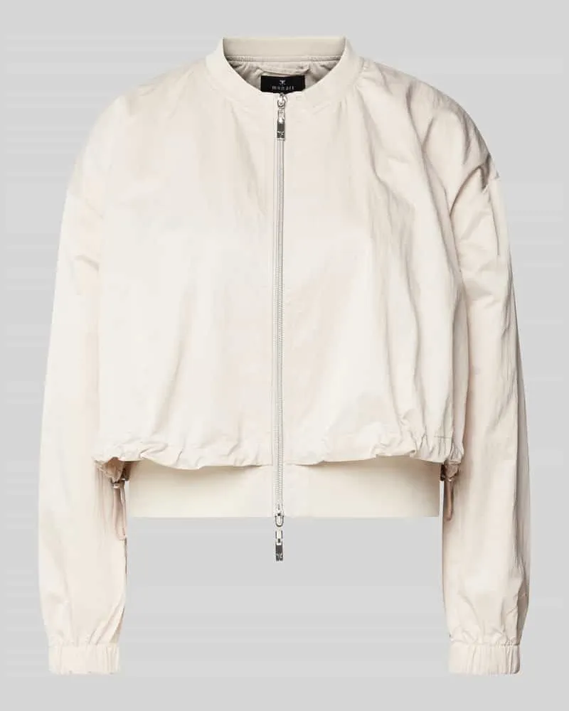 monari Jacke mit Zweiwege-Reißverschluss Beige
