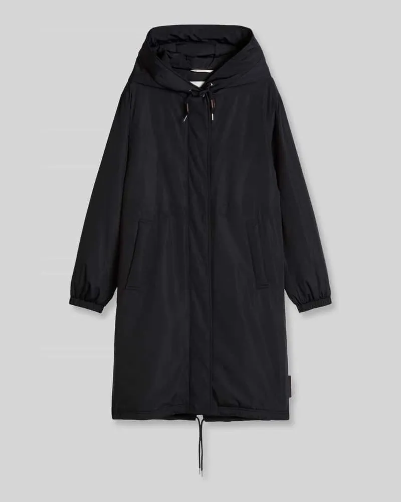 Marc O'Polo Regular Fit Parka mit Kapuzenkragen Dunkelblau