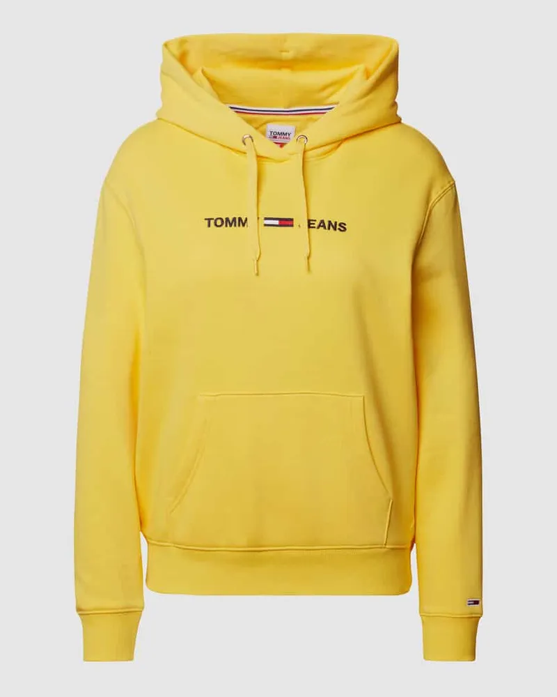 Tommy Hilfiger Hoodie mit Label-Stitching Gelb