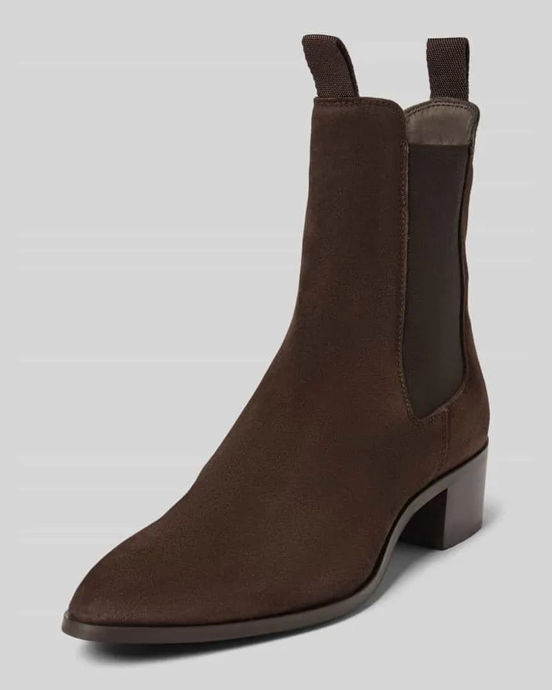 Gant Chelsea Boots mit elastischem Einsatz Dunkelbraun