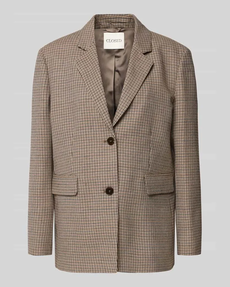 Closed Relaxed Fit Blazer mit Pattentaschen Modell 'LOLA Hellbraun