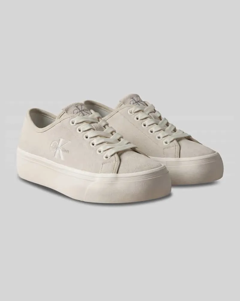 Calvin Klein Sneaker mit Logo-Details Taupe