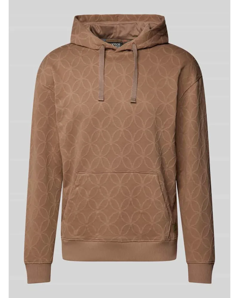 Scotch&Soda Hoodie mit Strukturmuster Modell 'Terry Beige