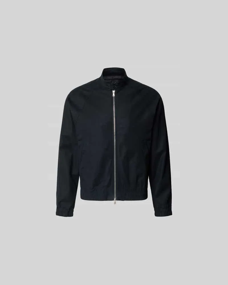 Officine Generale Bomberjacke aus Baumwoll-Mix Anthrazit