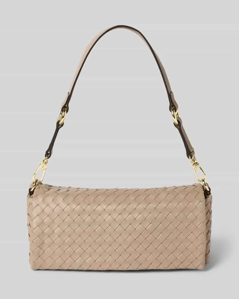 Abro Handtasche mit abnehmbarem Tragehenkel Modell 'MILA Taupe
