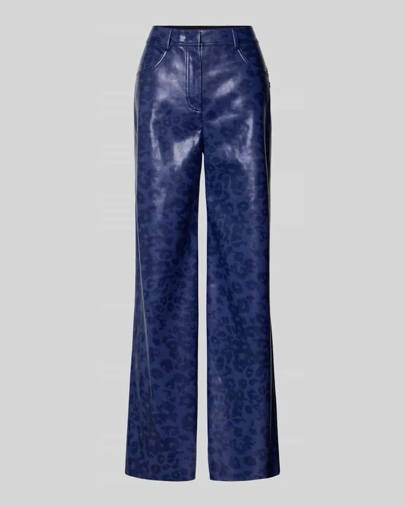 Marc Cain Hose in Leder-Optik Royal