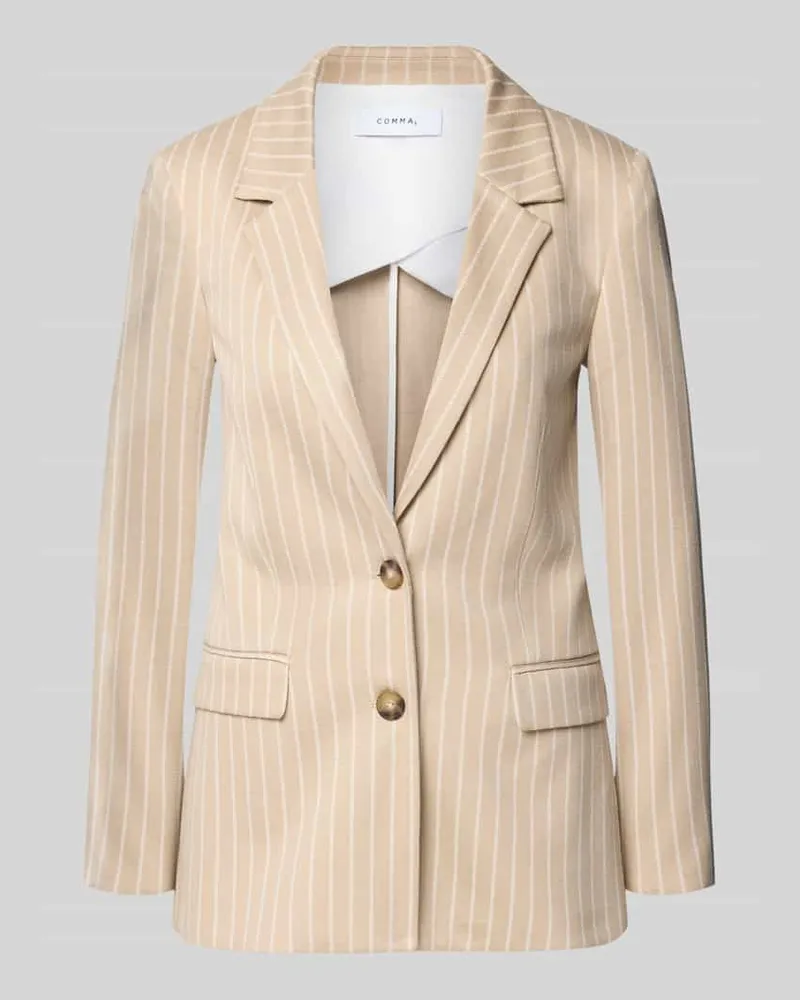 COMMA Blazer mit Reverskragen Beige