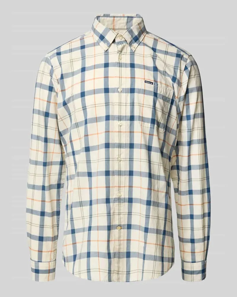 Barbour Regular Fit Freizeithemd aus reiner Baumwolle Sand
