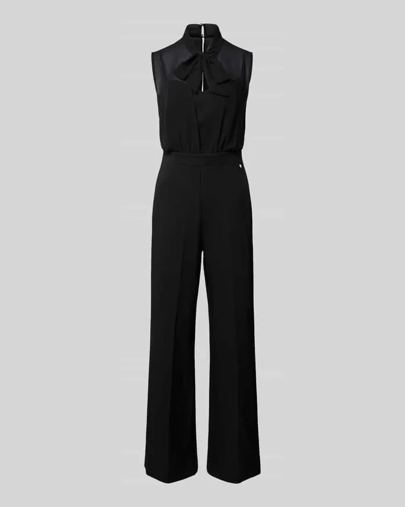 Rinascimento Jumpsuit mit Bundfalten Black