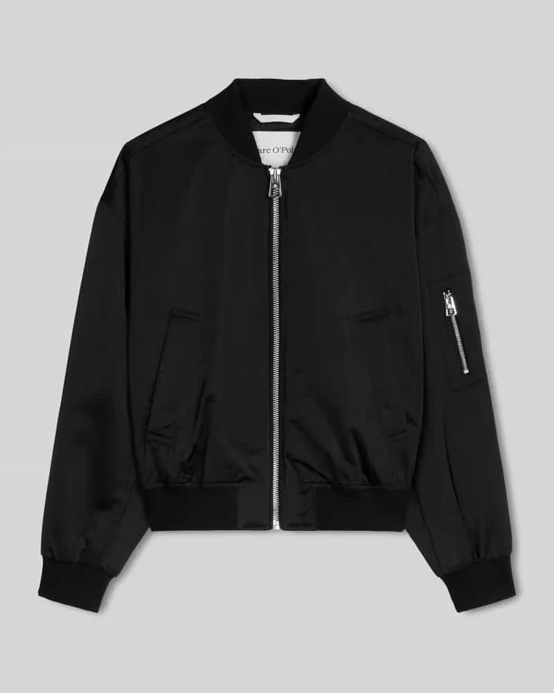 Marc O'Polo Regular Fit Blouson aus recyceltem Polyester-Twill Marine