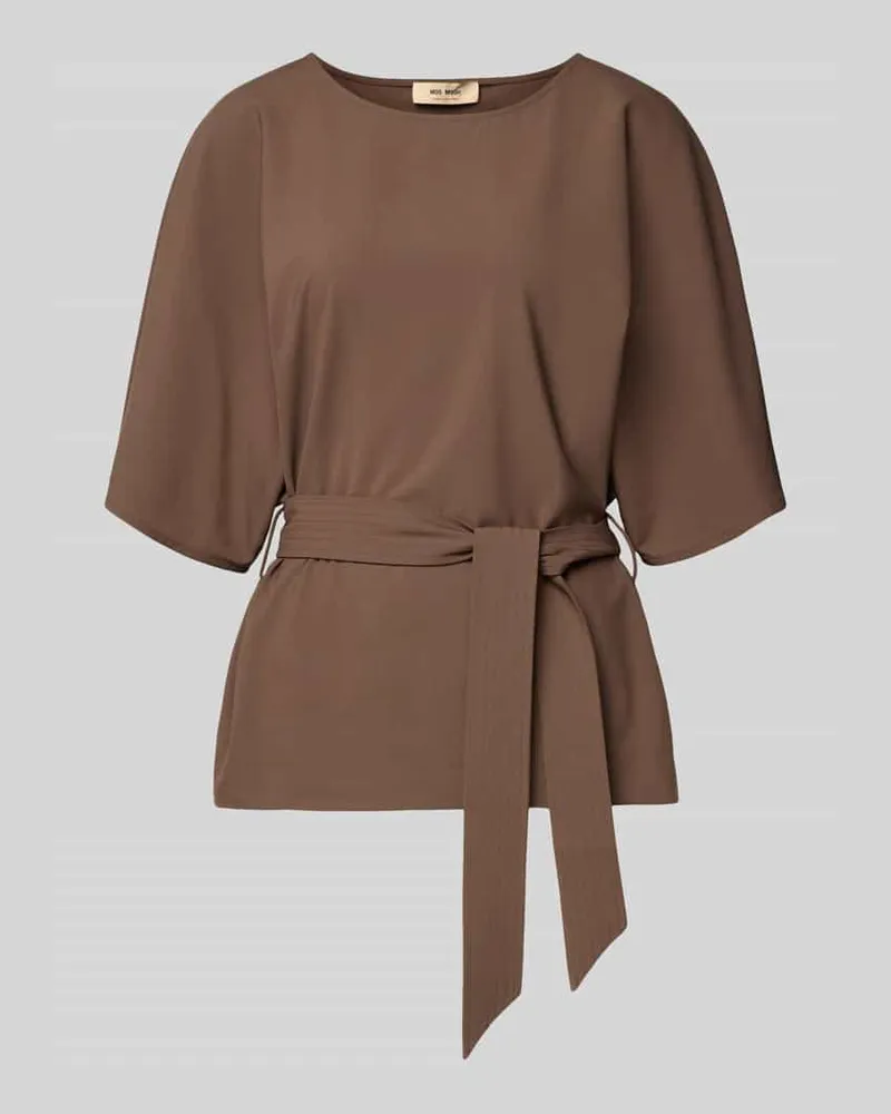 Mos Mosh Relaxed Fit Bluse aus Viskose-Mix Modell 'Rikas Schoko
