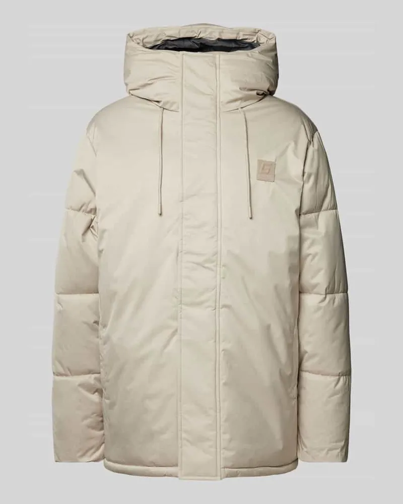 Guess Steppjacke mit Label-Patch Modell 'FAWARIS Beige