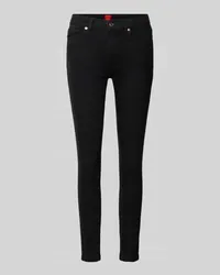 HUGO BOSS Slim Fit Jeans im 5-Pocket-Design Modell 'Charlie Black