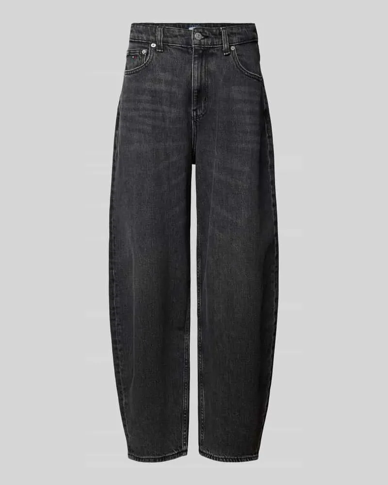 Tommy Hilfiger Skinny Fit Jeans aus Baumwoll-Mix Modell 'JEANIE BALLOON Anthrazit