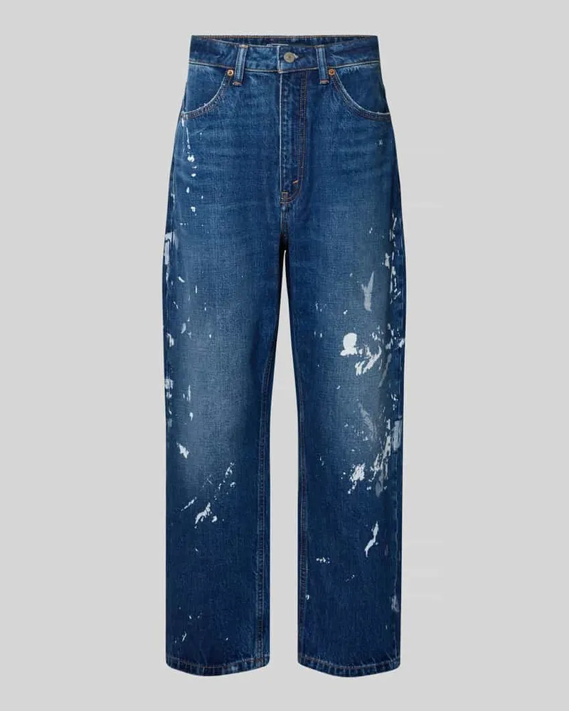 Ralph Lauren Wide Fit Jeans aus reiner Baumwolle Modell 'Boyfriend Jeansblau
