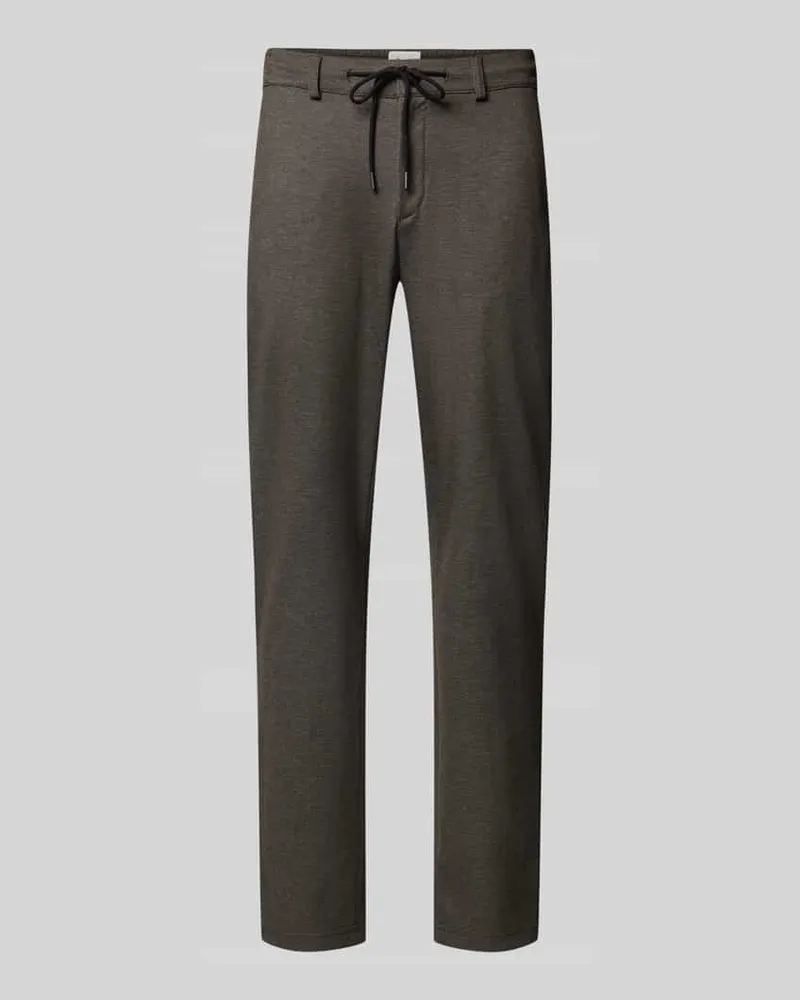 Brax Tapered Fit Jogpants mit Viskose-Anteil Modell 'Phil Schoko