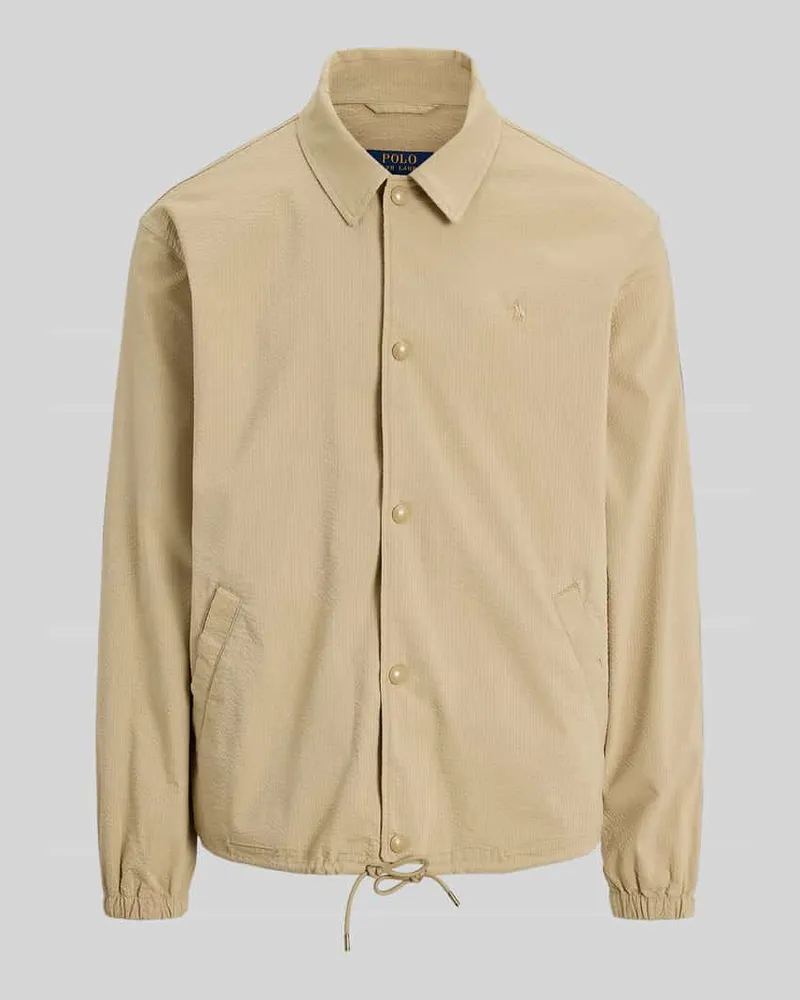 Ralph Lauren Regular Fit Blouson aus Baumwoll-Mix Modell 'SEERSUCKER Beige