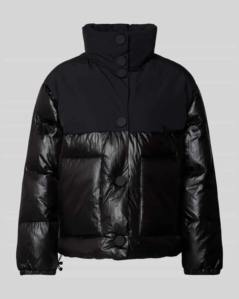 Armani Exchange Steppjacke mit Stehkragen Black